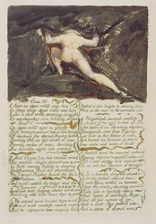 「年齢の年齢は彼の上に転がる...」、「ウリゼンの最初の本」からのプレート9、1794年（wcでカラー印刷されたレリーフエッチング）